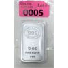 Image 1 : 5 Oz .999 Silver JBR Environmentally Licensed Bar