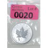 Image 1 : 1 Oz .9999 Silver 2019 Maple Leaf Coin with Phonograph Privy