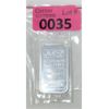 Image 1 : 1 Oz .999 Silver Johnson Matthey Bar C-Series numbered. 