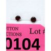 Image 1 : New 10 KT White Gold 1.2 CTW Garnet Stud Earrings 