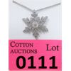 Image 1 : Multi Diamonds Set Snowflake Pendant 