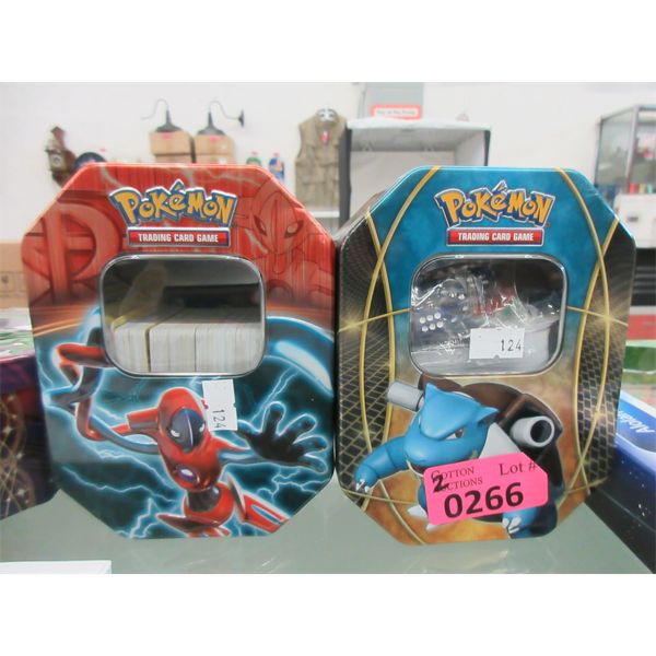 2 Pokemon Tins with 400 Assorted Cards - English