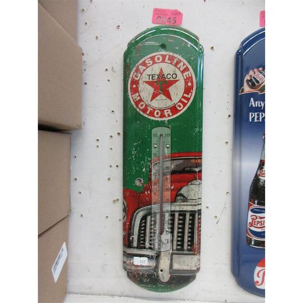 New Texaco Wall Thermometer - 5" x 17"