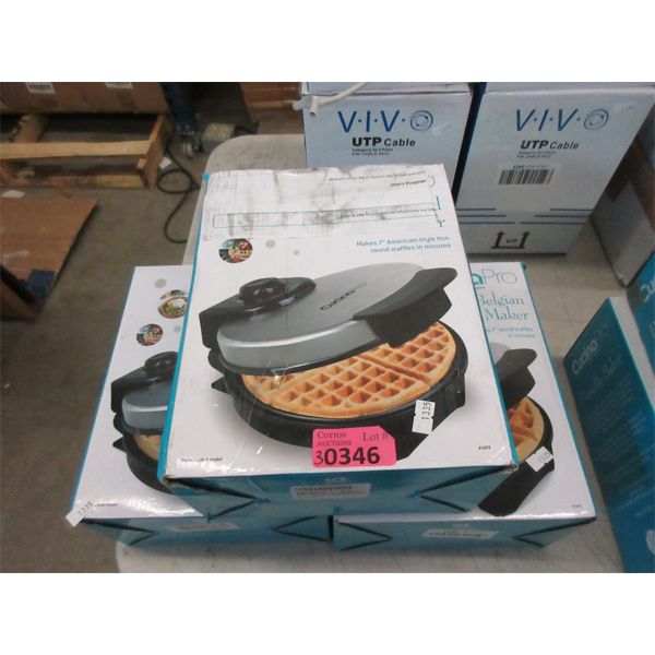 3 Cucina Pro Belgian Waffle Makers