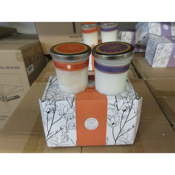 3 Sets of 2 Aromatherapy Jar Candles - 7.4 Oz