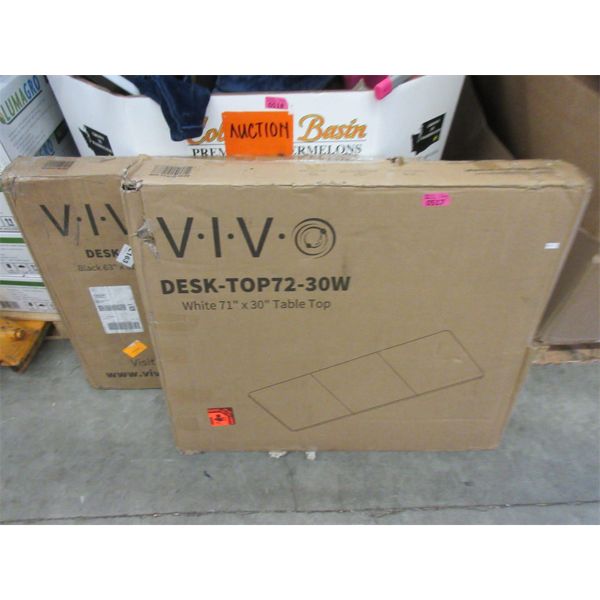 2 Vivo Table Tops - 1 Black & 1 White