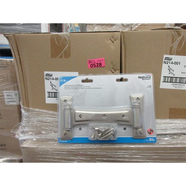 2 Cases of 15 Twin Packs of 7" Metal Gate Hinges