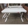 Image 1 : White Electric Height Adjustable Desk - Store Return