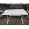 Image 1 : White Electric Height Adjustable Desk - Store Return