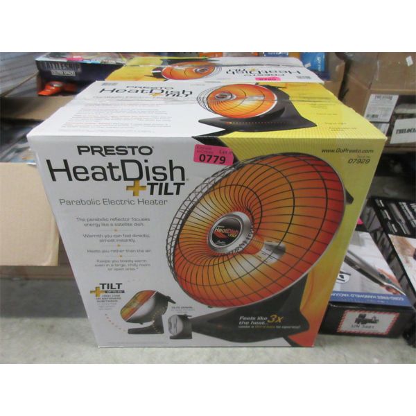 Presto Heat Dish+ Tilt Parabolic Heater