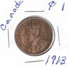 Image 2 : 1913 Canadian Large One Cent