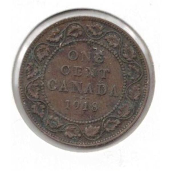 1918 Canadian Large One Cent