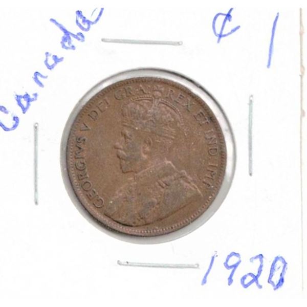 1920 Canadian Large One Cent