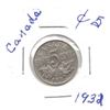 Image 1 : 1932 Canadian Five Cent Coin