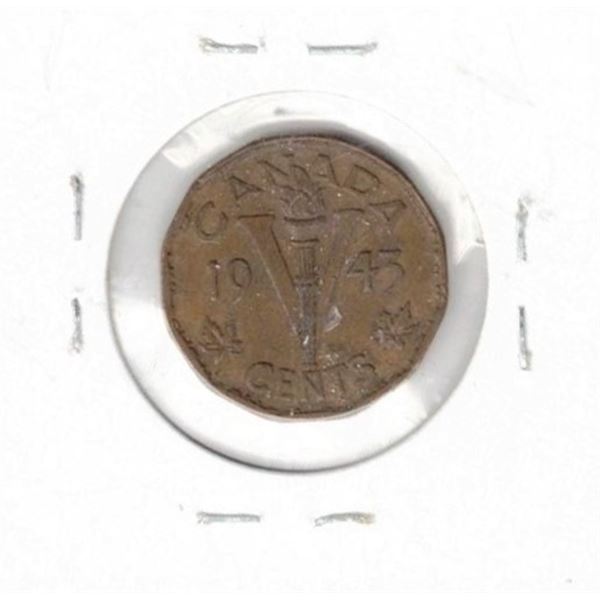 1943 Canadian Five Cent Coin