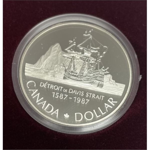 1987 Silver Dollar in Case