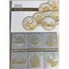 Image 3 : 2015 Canada Fine Silver 5 oz. Big Coin - 6 Coin Set With Display Case