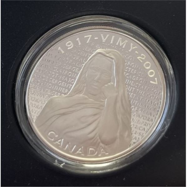 2007  $30 SILVER COIN Vimy Ridge