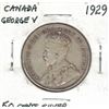 Image 2 : 1929 Canadian Fifty Cent Coin