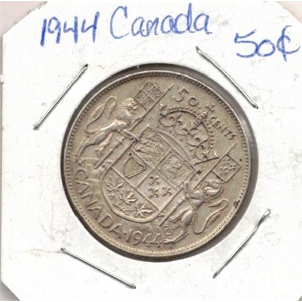 1944 Canadian Fifty Cent Coin