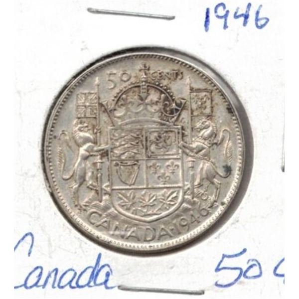 1946 Canadian Fifty Cent Coin