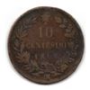 Image 1 : 1866 Italian Coin 10 Centesimi Umberto