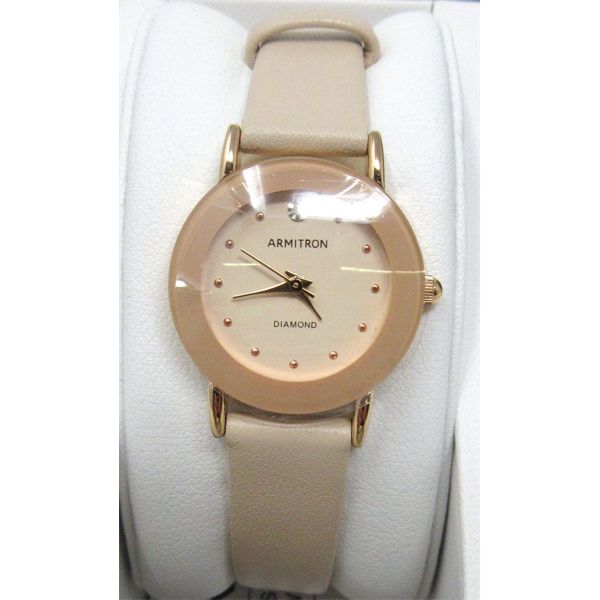 Brand New Ladies Diamond Armitron Watch with Leather Strap