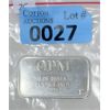 Image 1 : 1 Oz .9995 Silver OPM Bar