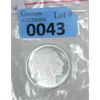 Image 1 : 1 Oz .999 Silver Indigenous/Buffalo Art Round