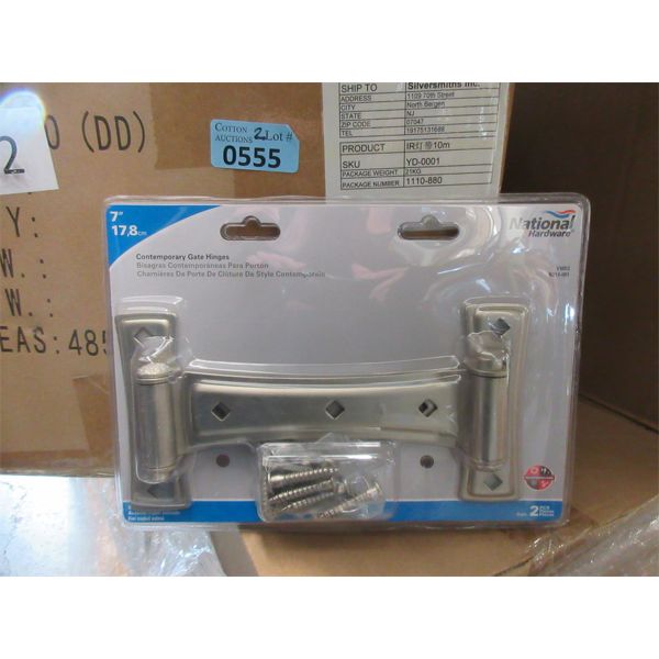 2 Cases of 15 Twin Packs of 7" Metal Gate Hinges