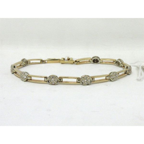 14 KT Gold .68 CTW Diamond Bracelet