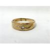 Image 1 : 10 KT Gold & Diamond Band Ring - Size 11.5