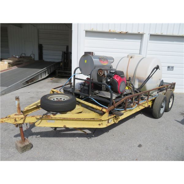 1994 T/A 17' Utility Trailer w/Bandit/Honda Steam Genny &