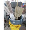 Image 1 : Rubbermaid Rolling Trash Bin w/Asst. Tools
