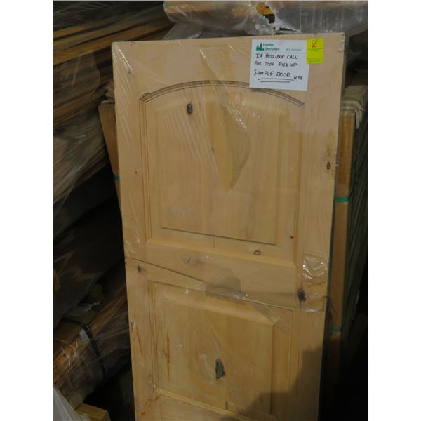 40-Knotty Alder 2 Panel Arched Doors 30" x 80" x 1 3/4" - 40 X $