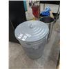 Image 1 : Metal Lidded Trash Can and S/S Can