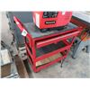 Image 1 : Red 3 Tier Shop Cart w/Drawer