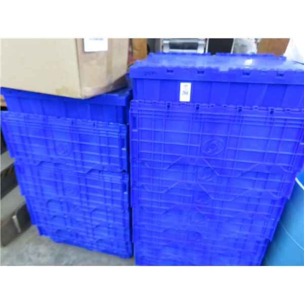14-Blue Stack Totes - 14 X