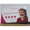 Image 2 : 6-Case of 432 Transparent Face Mask - 6 X $