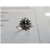 Image 2 : 14K WG Tanzanite and Diamond Ring w/One Oval Mixed Cut Tanzanite