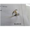 Image 1 : Platinum Cultured Pearl and Diamond Ring w/One Round 9.00mm