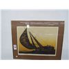 Image 1 : Framed Sailboat Artist Signed Print - 28" x 23"