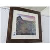 Image 1 : Framed Farmhouse Print - 20" x 20"