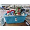 Image 1 : Bin of Asst. Christmas Décor