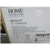 Image 3 : 2-Home Decorators Wesley 52" Celing Fan - 2 X $