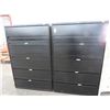 Image 1 : 2-Hon Black 5 Drawer Lateral File Cabinet - 2 X $