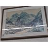 Image 1 : Framed Artist Signed "Rushing Waters" Wall Art - 29" x 30"