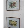 Image 1 : Framed Floral Water colors - 20" x 16" (2)