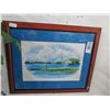 Image 1 : Framed Nautical Print - 19" x 23"