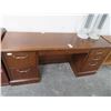 Image 1 : Mahogany 6 Drawer Knee Hole Desk